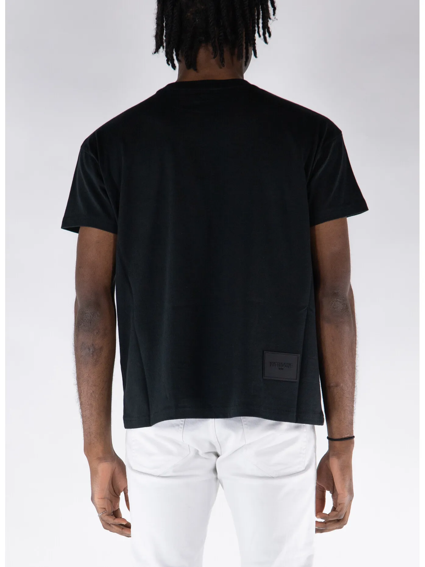     -WE11DONE    -T-SHIRT GIROCOLLO CON MINI LOGO-