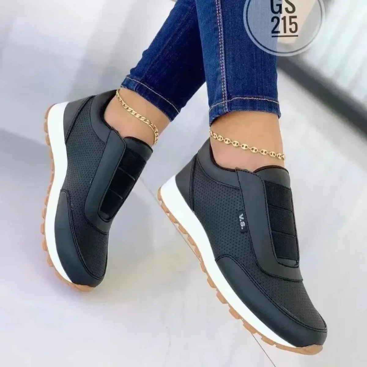2024 Scarpe primaverili Scarpe da corsa con suola morbida antiscivolo Scarpe sportive Comode vulcanizzate da donna
