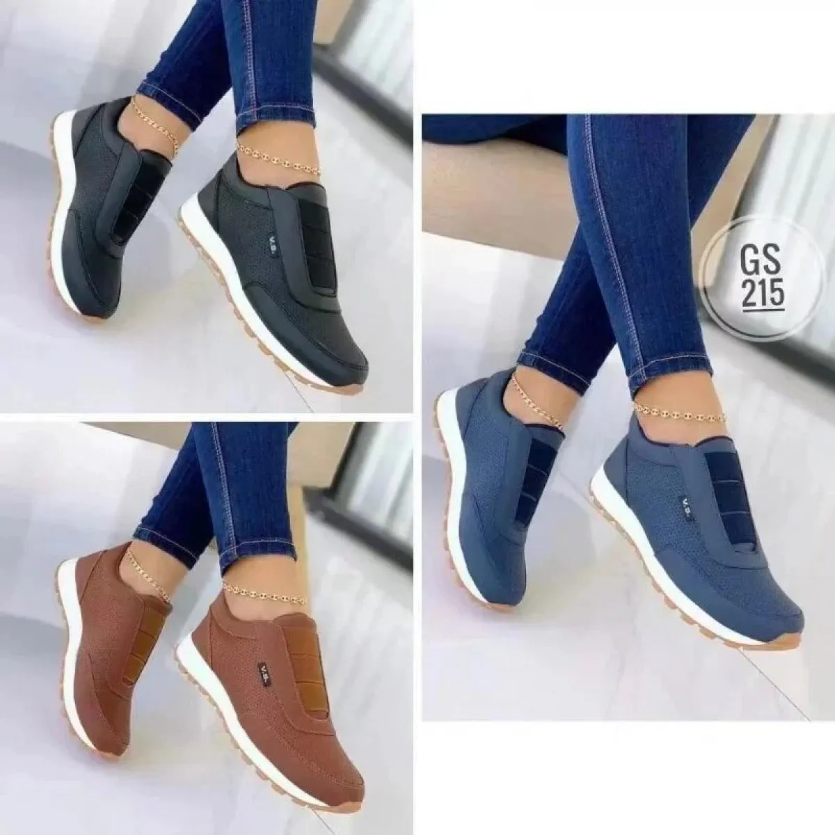 2024 Scarpe primaverili Scarpe da corsa con suola morbida antiscivolo Scarpe sportive Comode vulcanizzate da donna