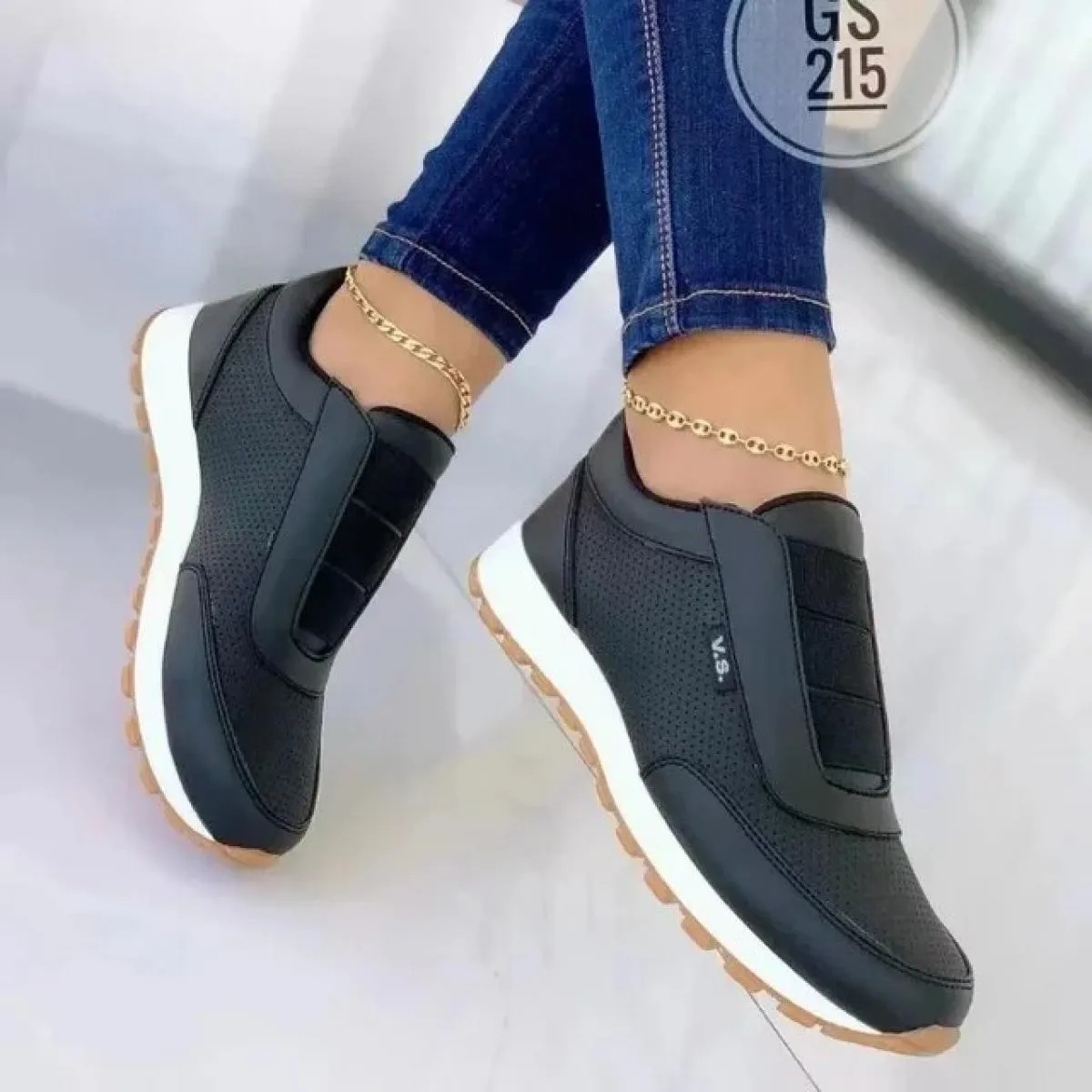 2024 Scarpe primaverili Scarpe da corsa con suola morbida antiscivolo Scarpe sportive Comode vulcanizzate da donna