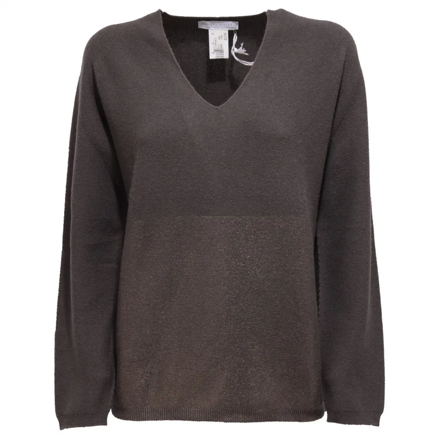 8842Y maglione donna FABIANA FILIPPI wool/cashmere grey sweater woman