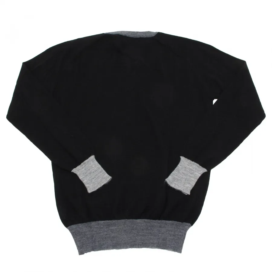 9955M maglione uomo DANIELE ALESSANDRINI nero sweater men