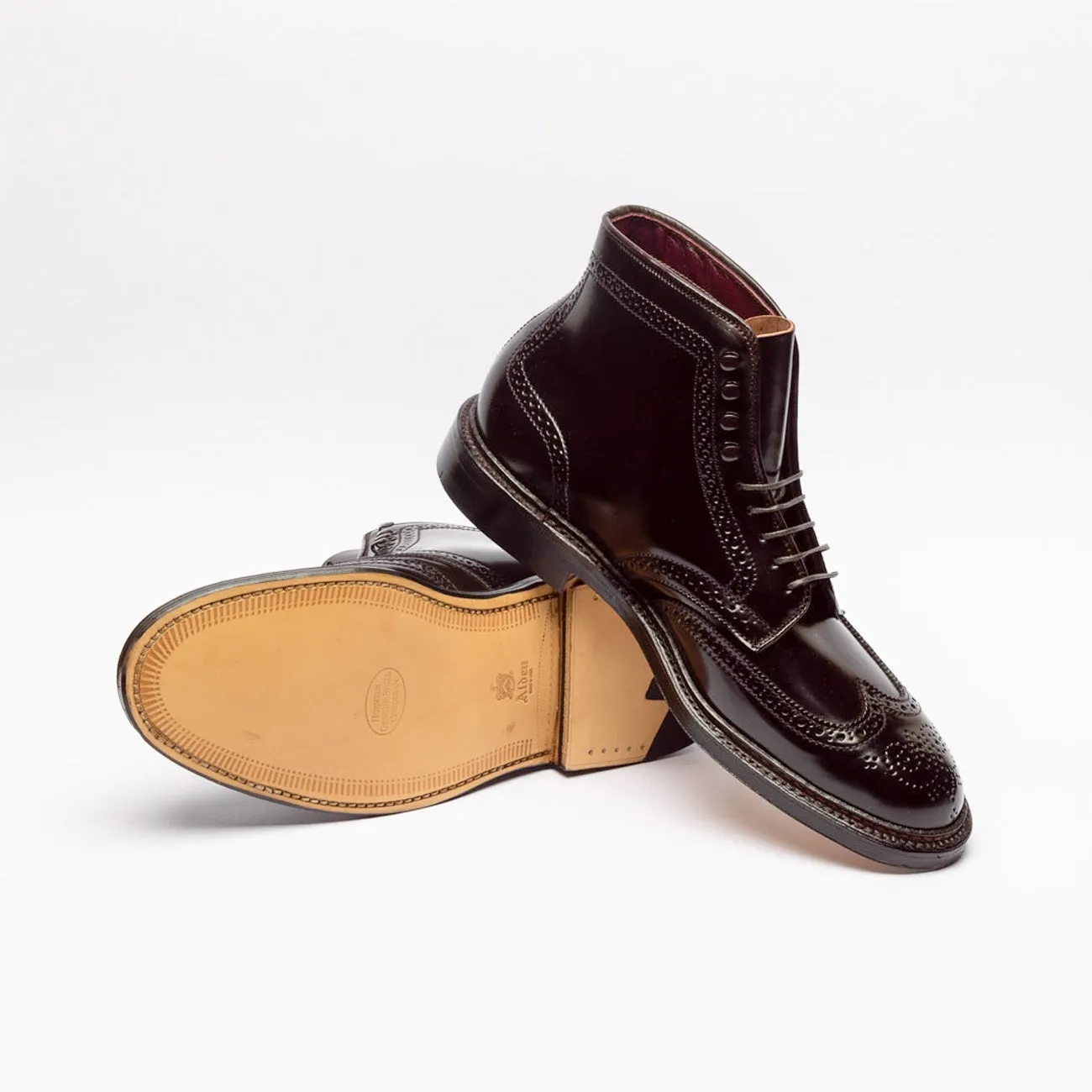 Alden Stivale derby Alden 4461 H in pelle di cavallo bordeaux