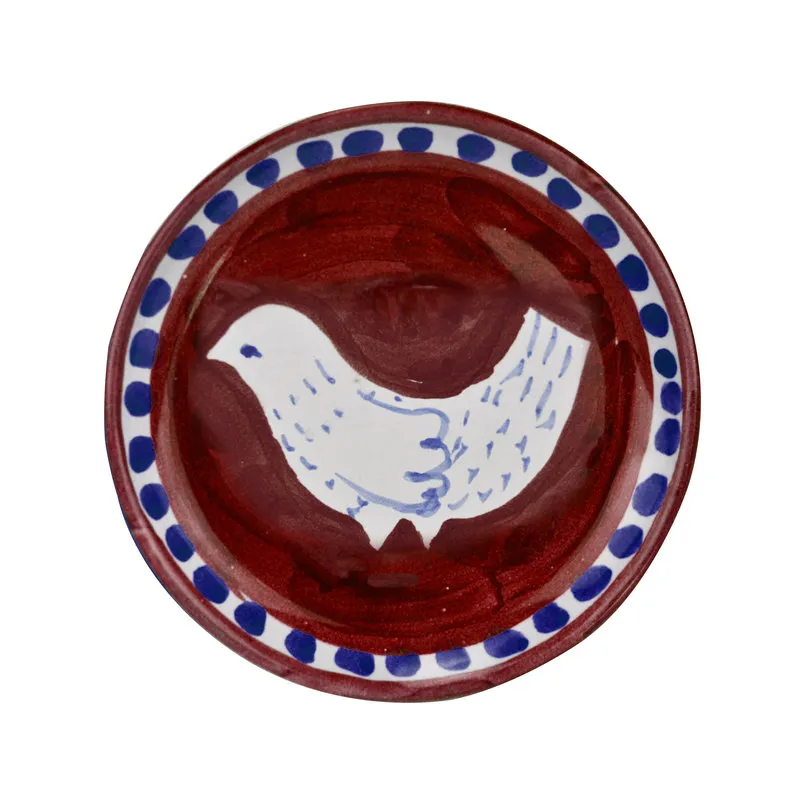 Arcucci Materia piuma bordeaux piattino pane ø17 cm