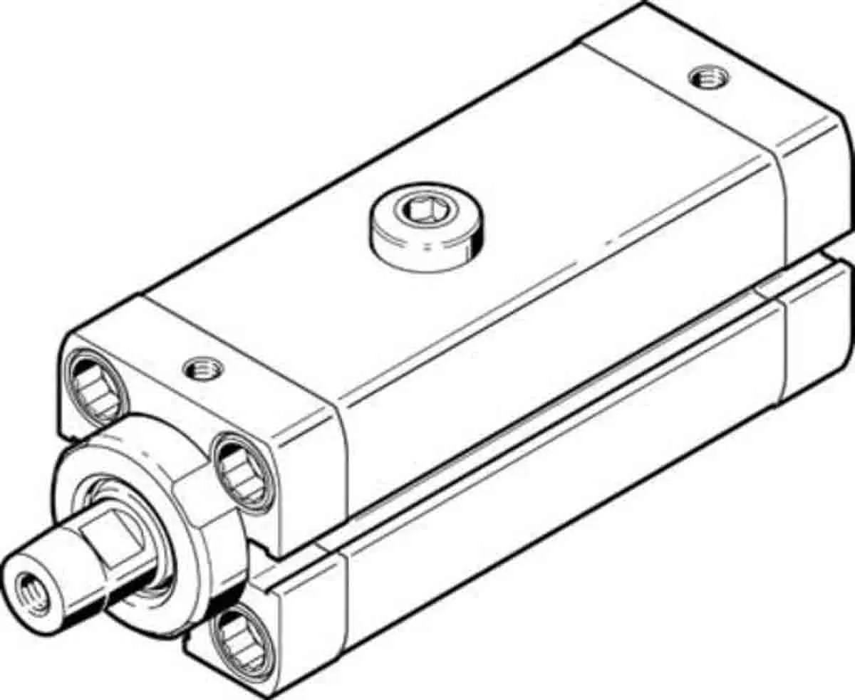 Attuatore a pinza, Festo CLR-25-20-R-P-A-K11-R8, serie CLR-25-20-R-P-A-K11-R8, foro da 25mm, corsa 20mm, rotazione di