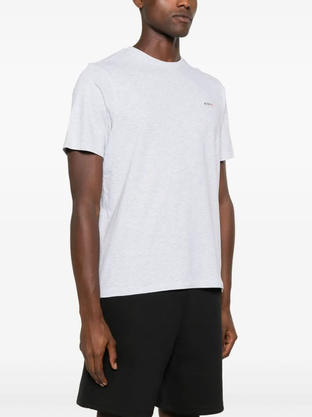 Autry T-shirt Grigio Uomo Patch Logo