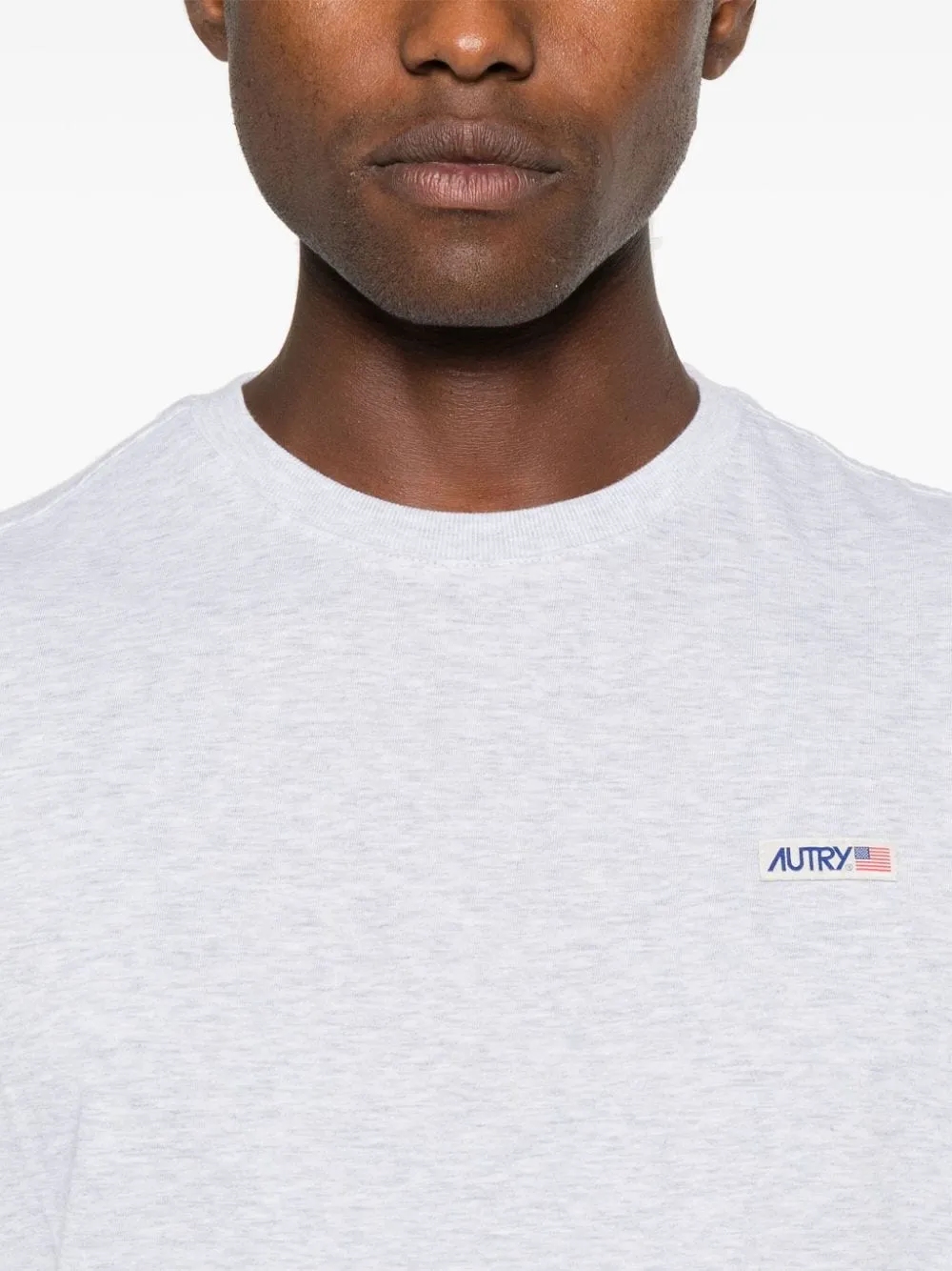 Autry T-shirt Grigio Uomo Patch Logo
