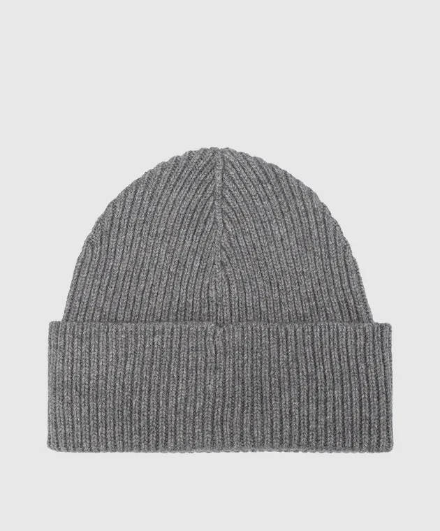 Babe Pay Pls Cappello in cashmere grigio AD1891305341MI