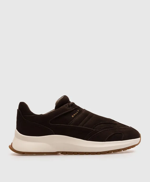 Bally Eleganti sneakers in nabuk marrone MSK0ALNK005