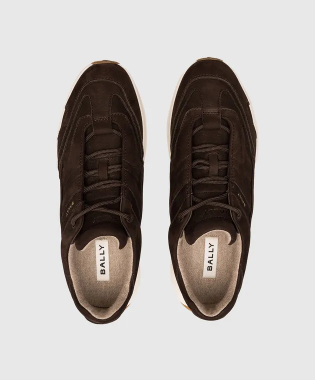 Bally Eleganti sneakers in nabuk marrone MSK0ALNK005