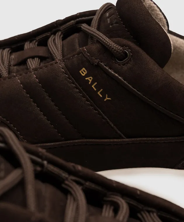Bally Eleganti sneakers in nabuk marrone MSK0ALNK005