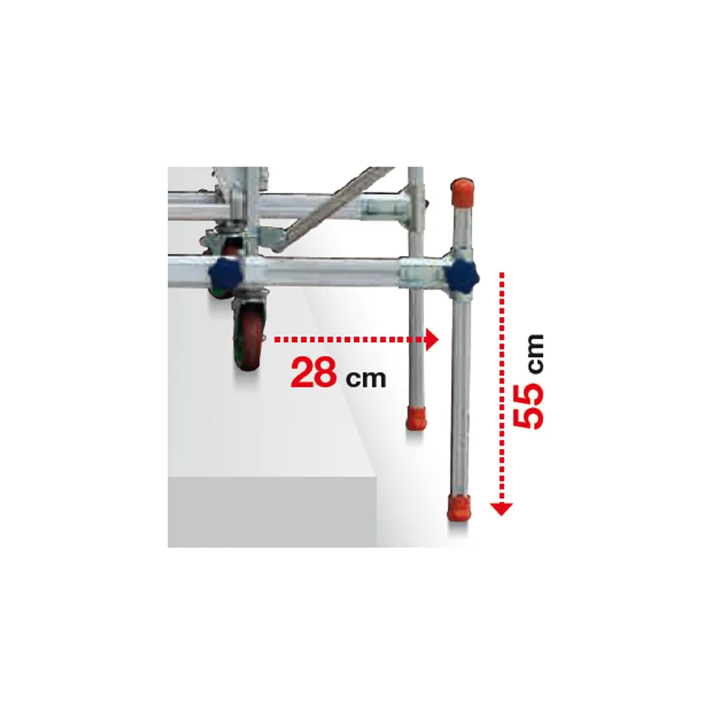 Barre stabilizzatrici Facal ALT-LIV ad azione verticale e orizzontale per trabattello alto