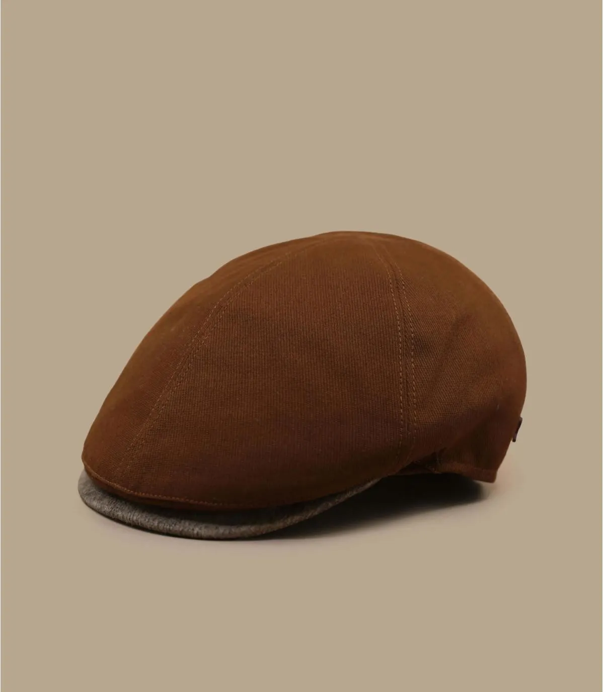 Berretto marrone in cotoneLike camel     