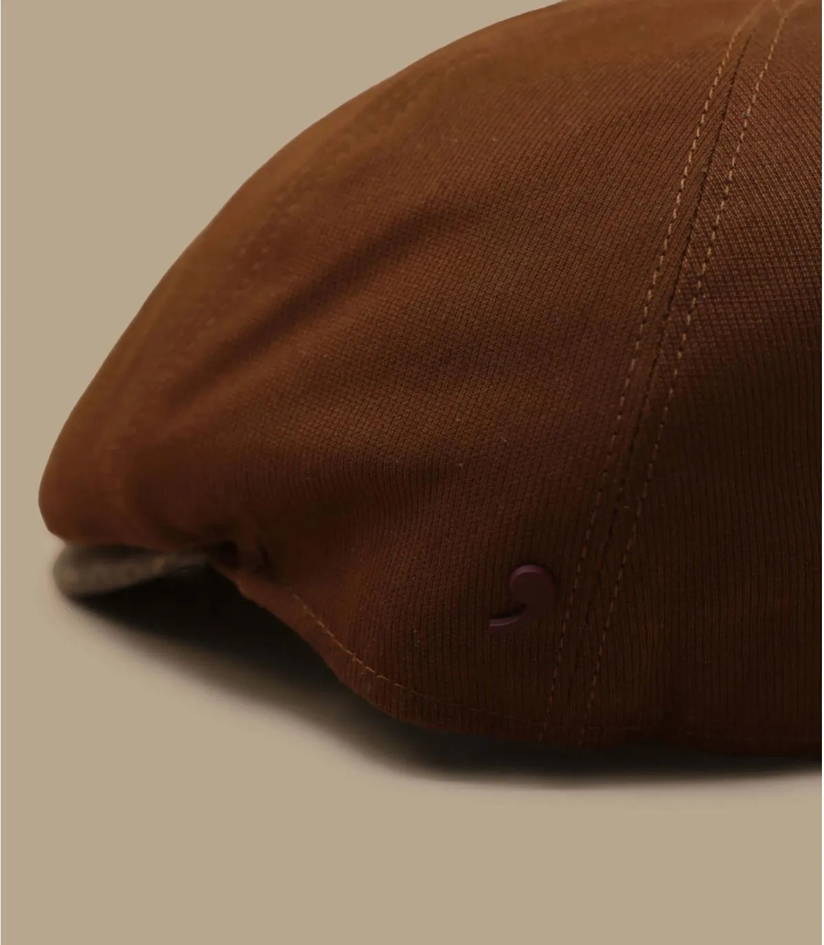 Berretto marrone in cotoneLike camel     