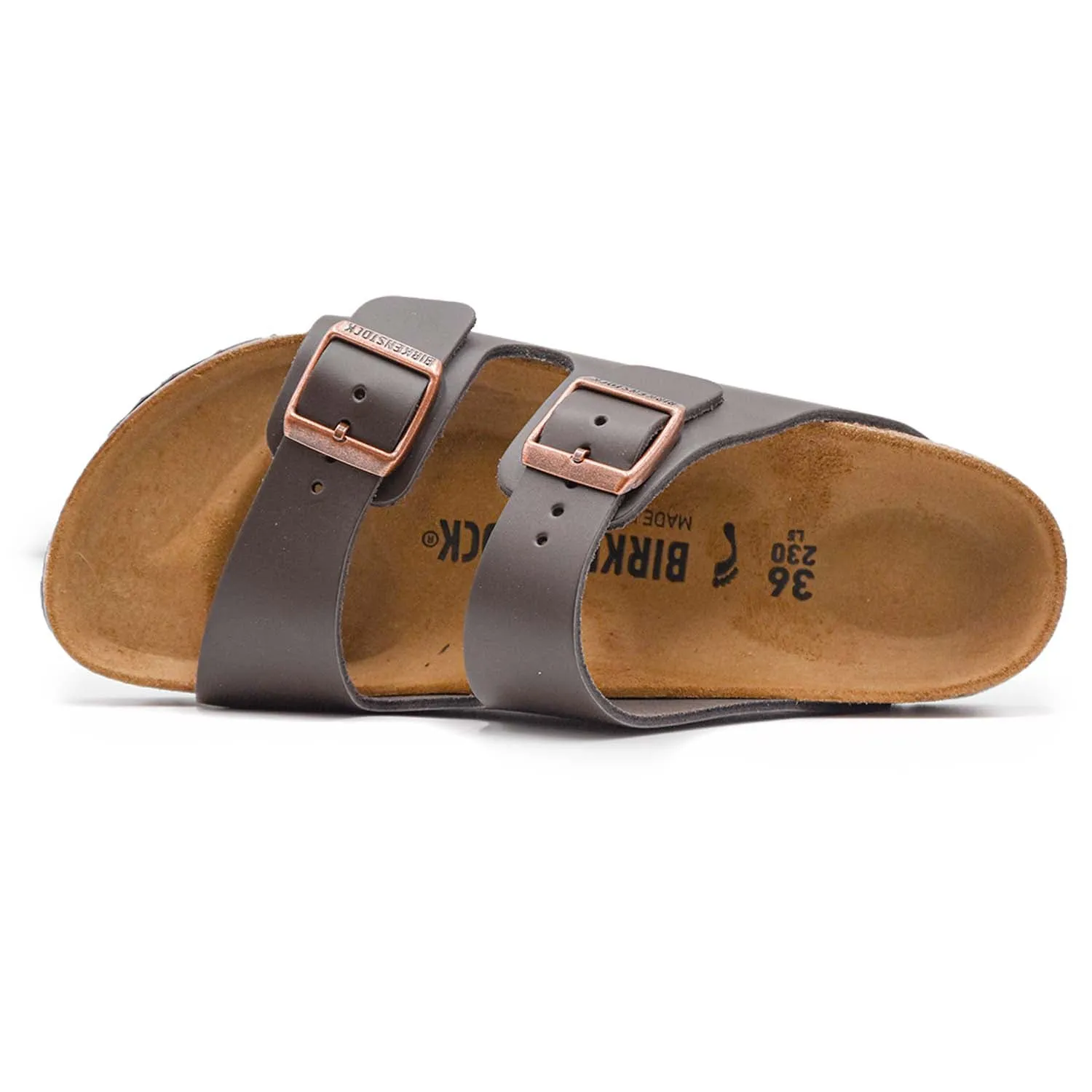 Birkenstock Donna Arizona Marrone Sandali Con Fibbie Logate