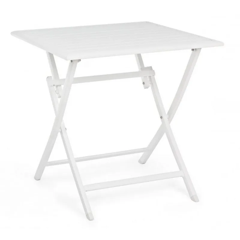 Bizzotto outdoor Tavolo pieghevole Elin 70x70 bianco lh30