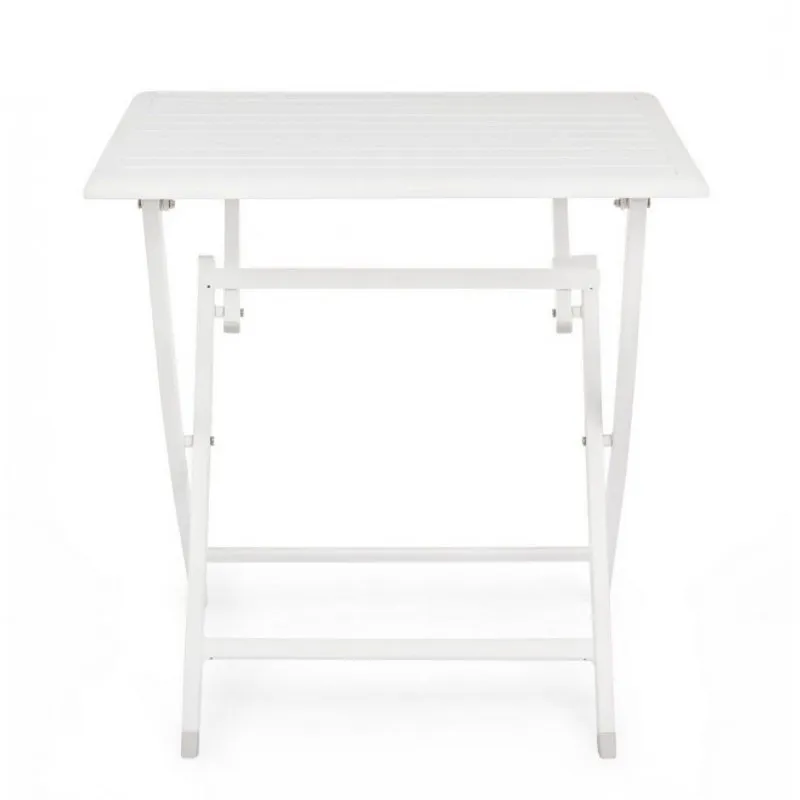 Bizzotto outdoor Tavolo pieghevole Elin 70x70 bianco lh30