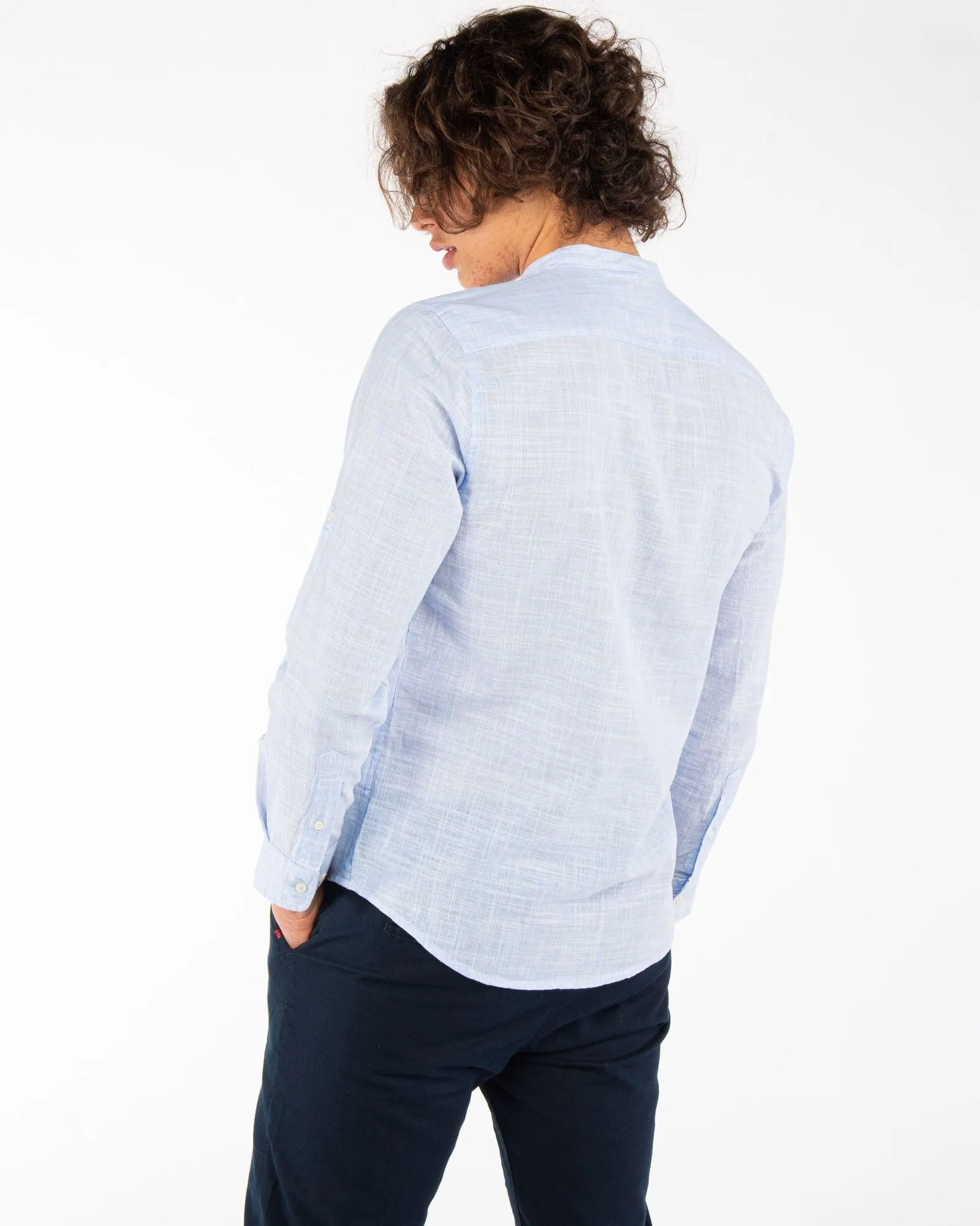 BLUE LEMON - CAMICIA MANICA LUNGA LINO RIGATO COREANO                                            Previous productBLUE LEMON - CA