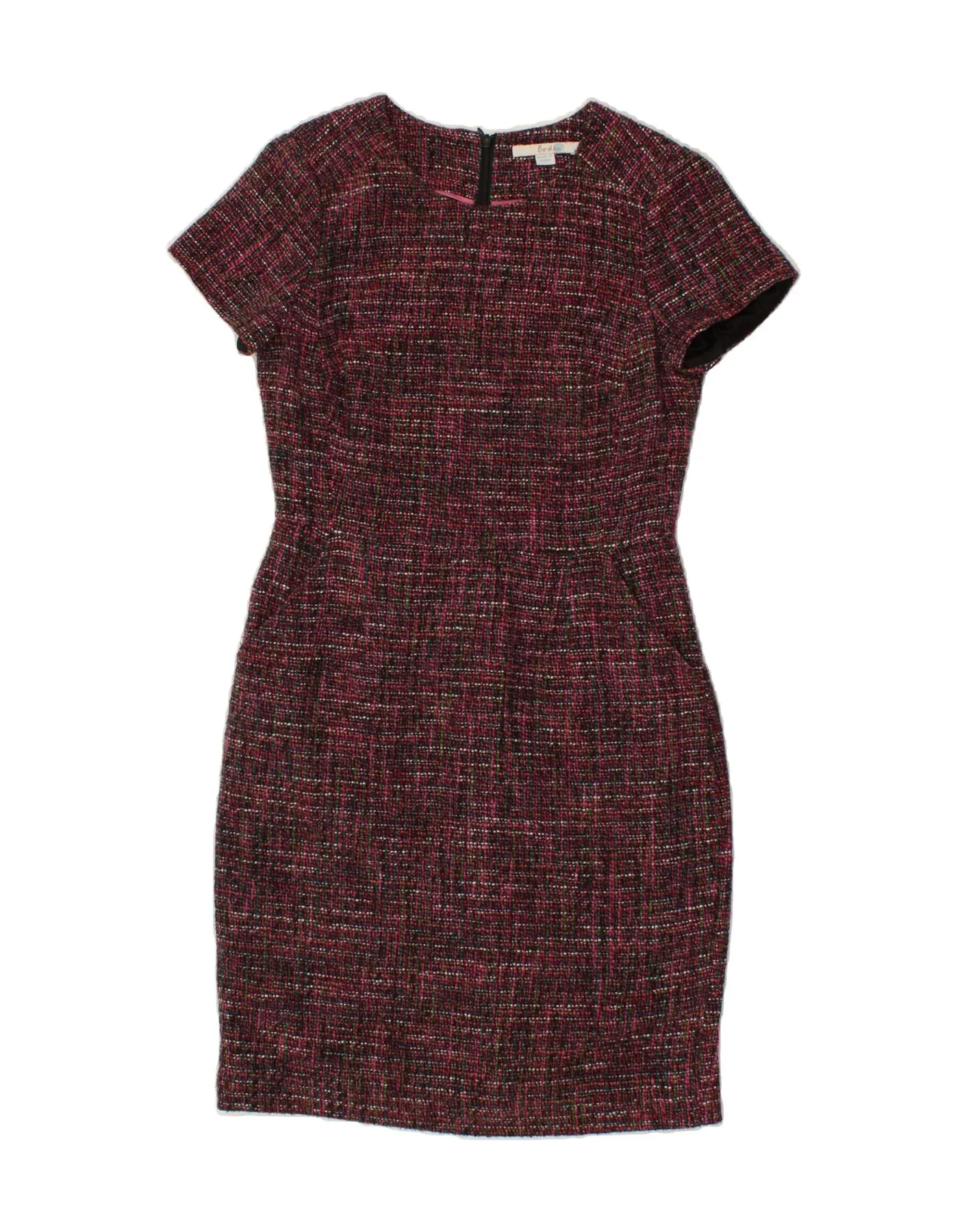 BODEN Womens Sheath Dress UK 10 Small Multicoloured Flecked Cotton