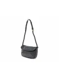 Borsa a tracolla Gherardini SOFTY CROSSBODY EXCALIBUR in tessuto e pelle nero