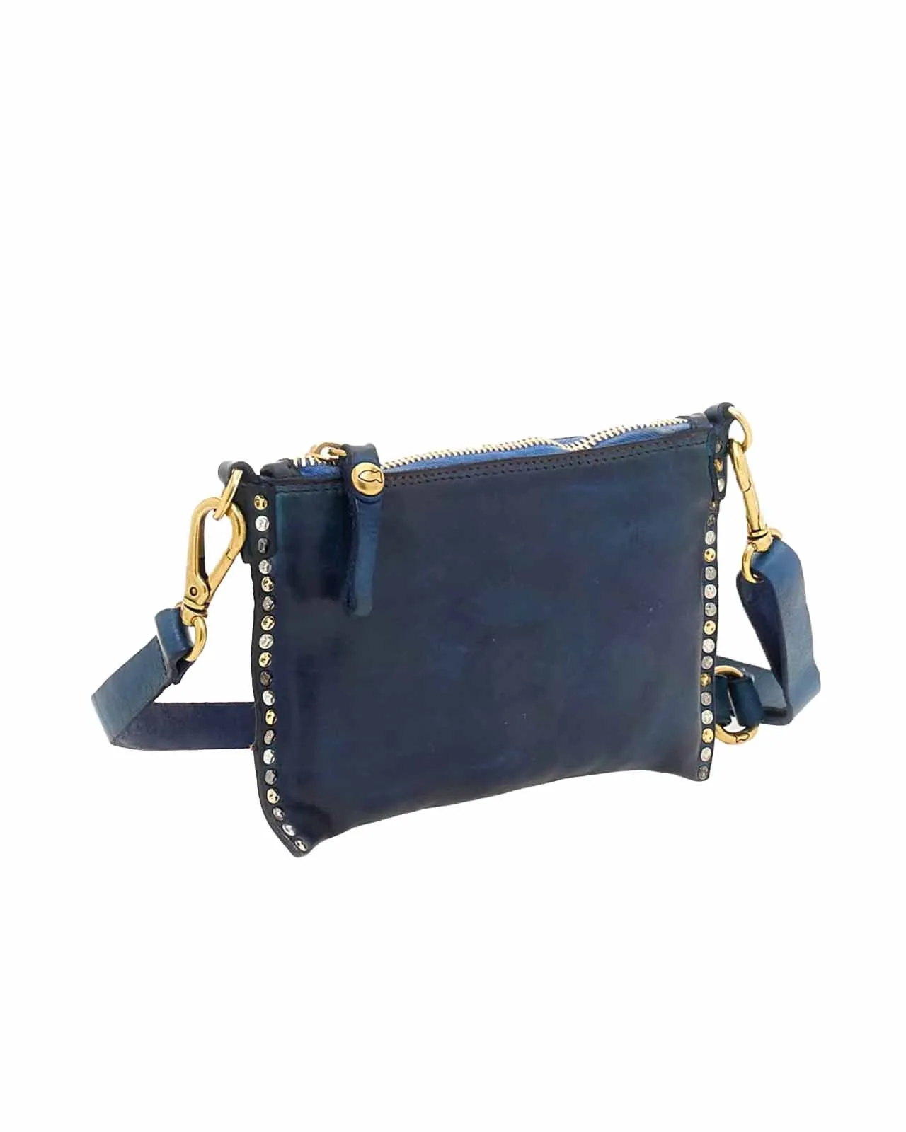 Borsa a tracolla Kura pelle zaffiro