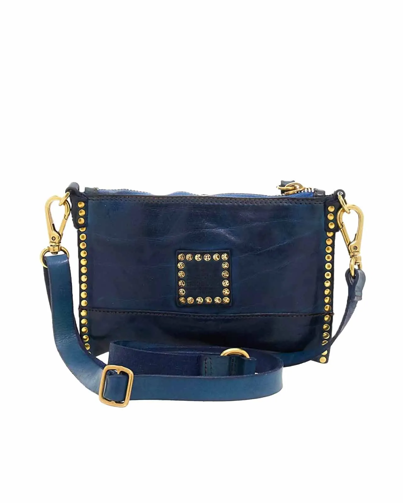 Borsa a tracolla Kura pelle zaffiro