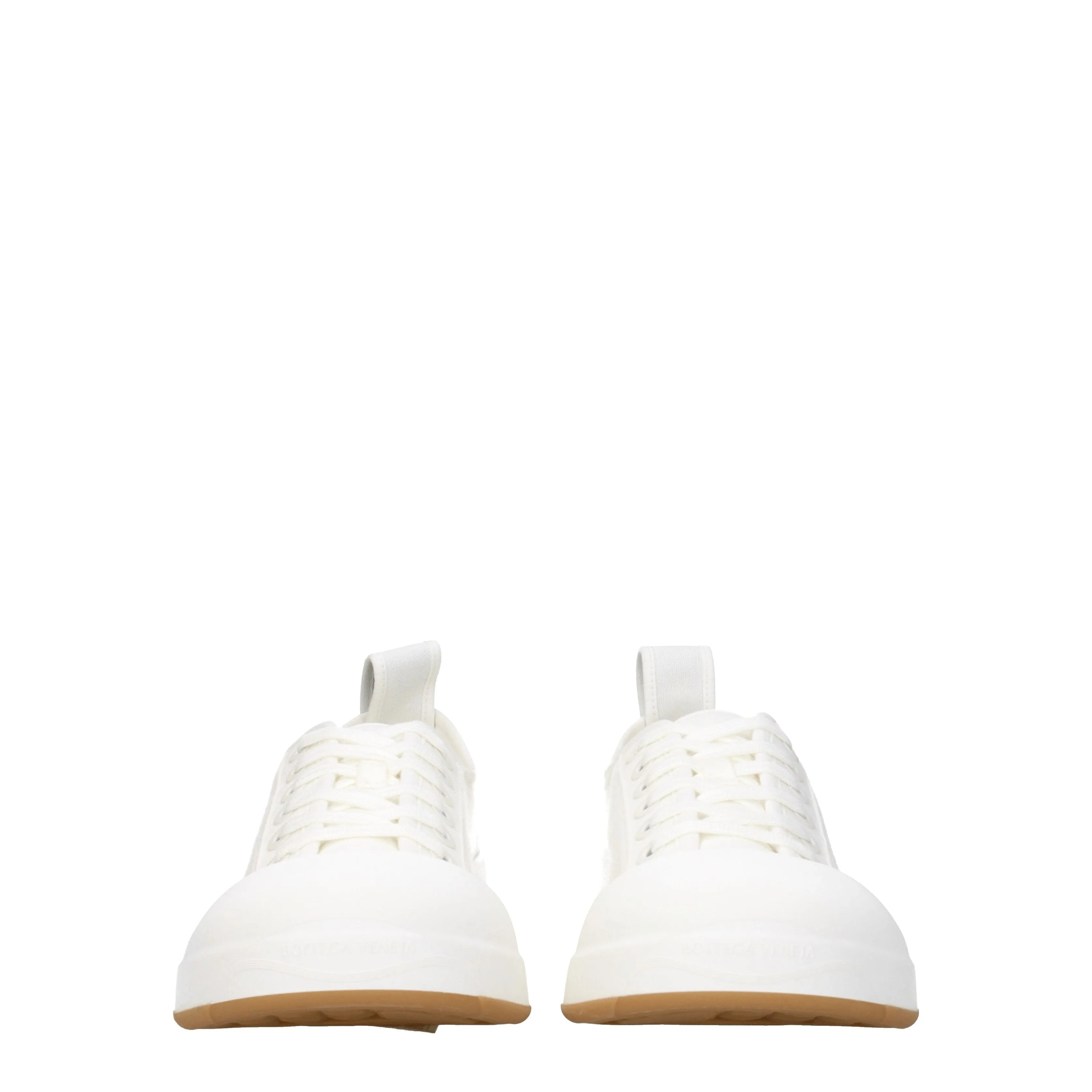 Bottega Veneta Sneakers Vulcan Uomo Tessuto Bianco/Bianco Ottico
