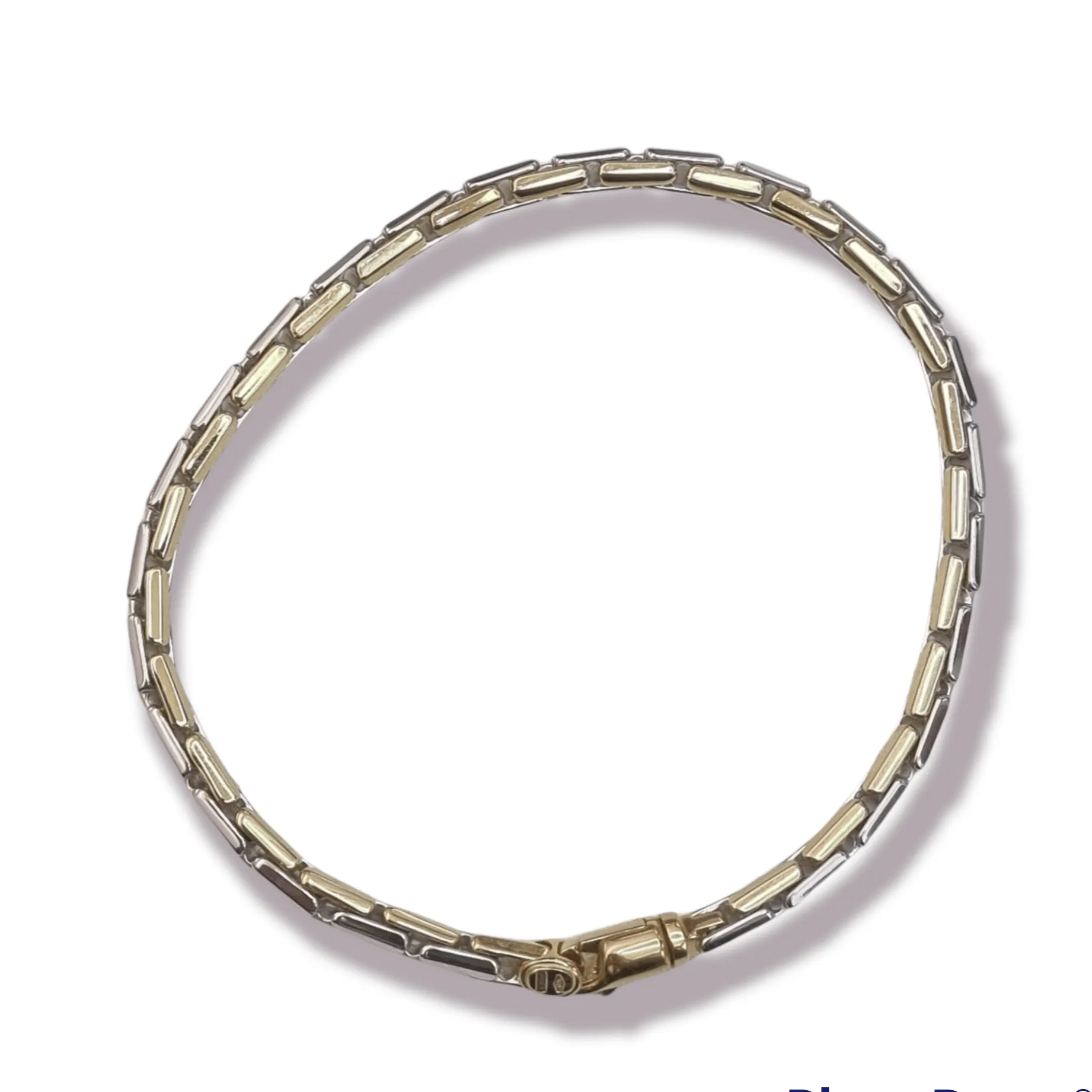 Bracciale uomo oro bicolore