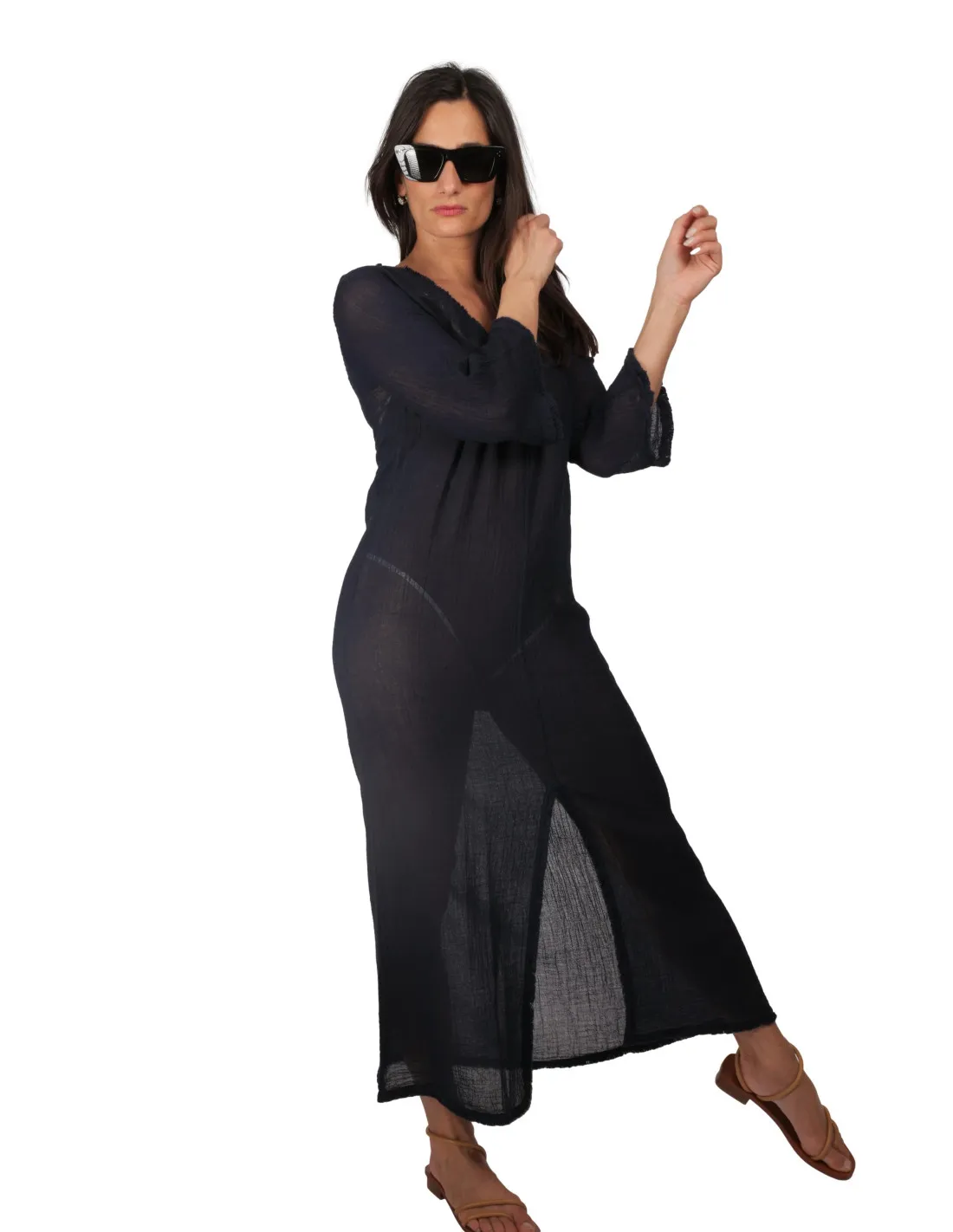 Caftano Ambas - Tunic Gea Blu navy