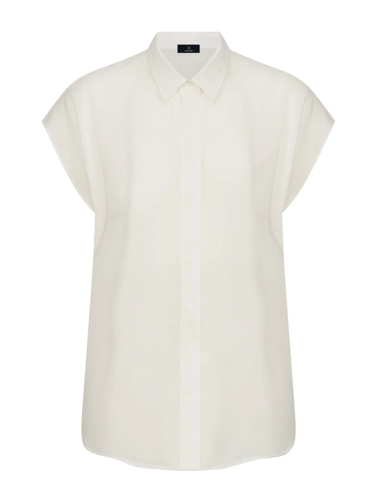 Camicia in mussola di EcoSeta - Bianco