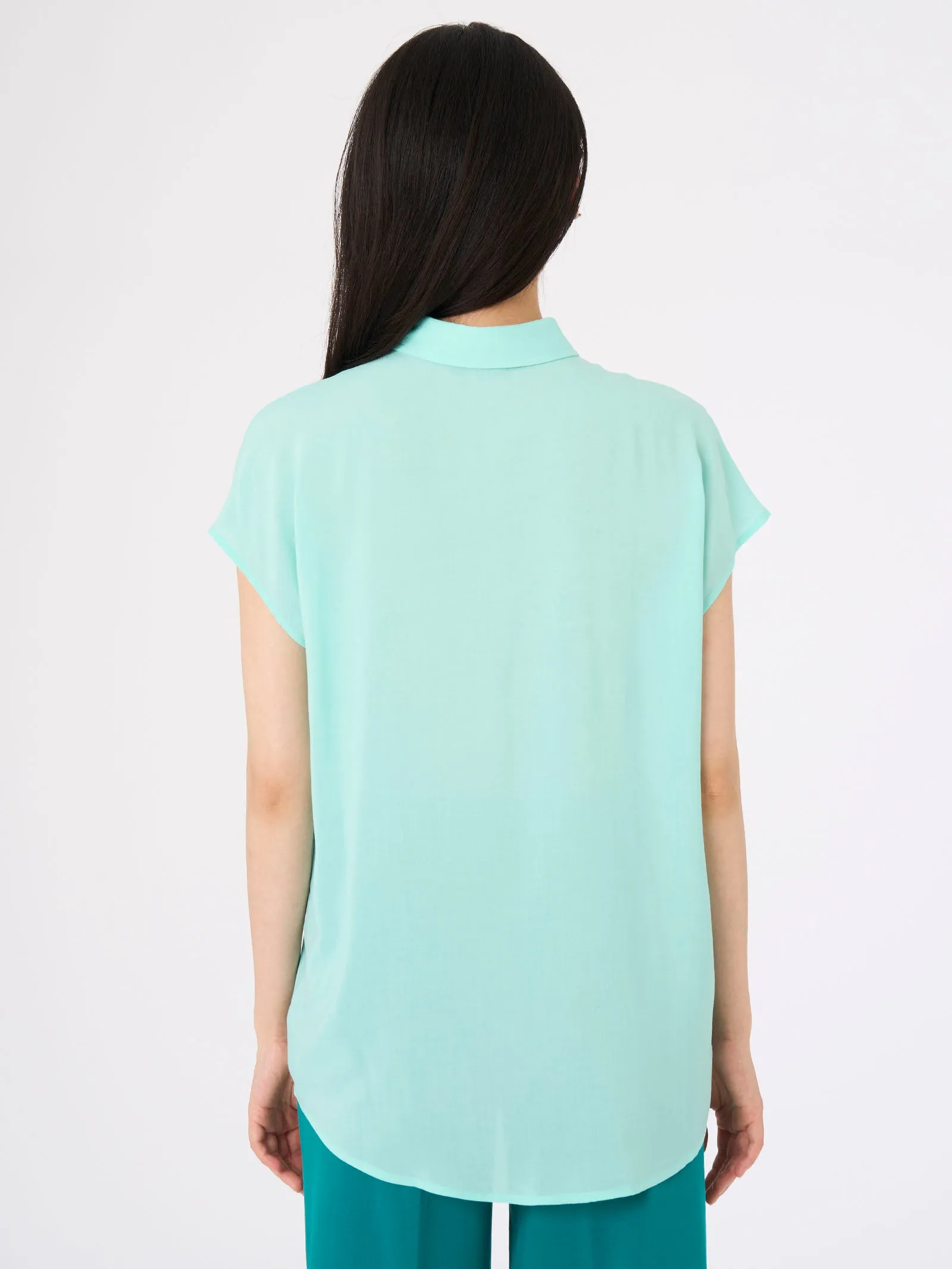 Camicia in mussola di EcoSeta - Bianco