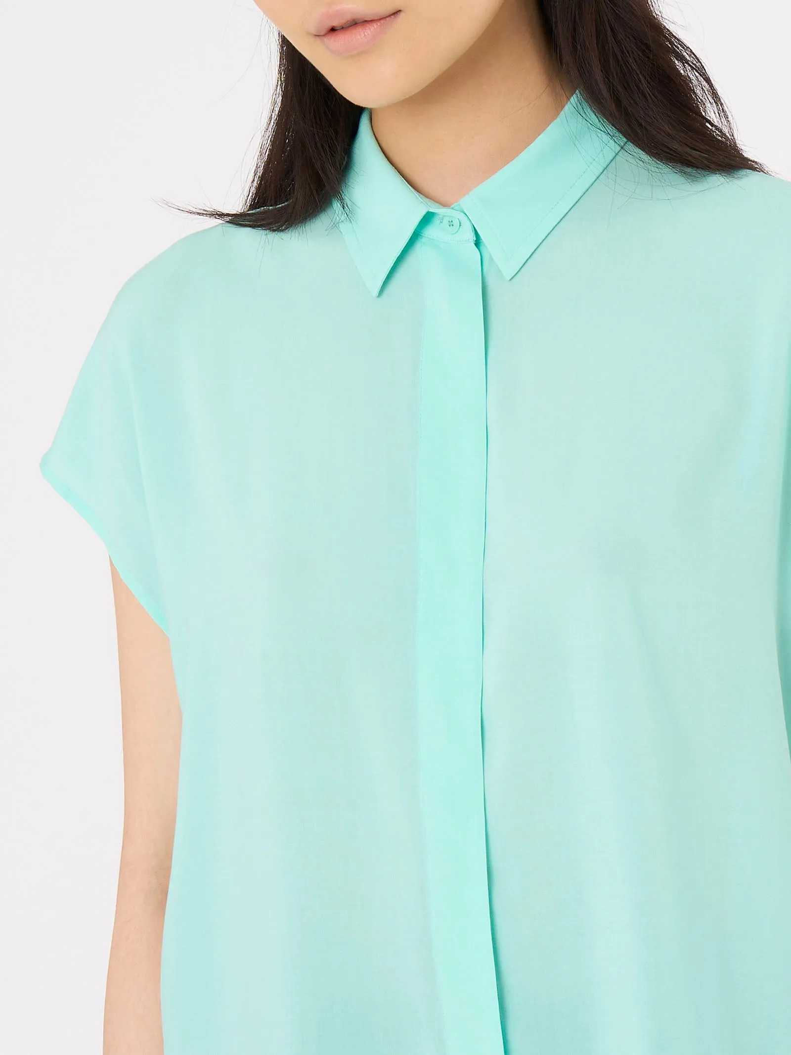 Camicia in mussola di EcoSeta - Bianco