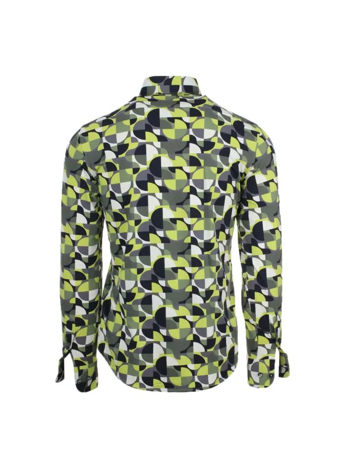 Camicia in tessuto tecnico fantasia
