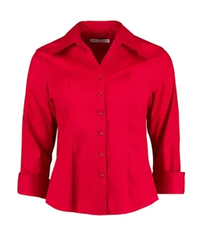 Camicia oxford da donna a manica 3/4
