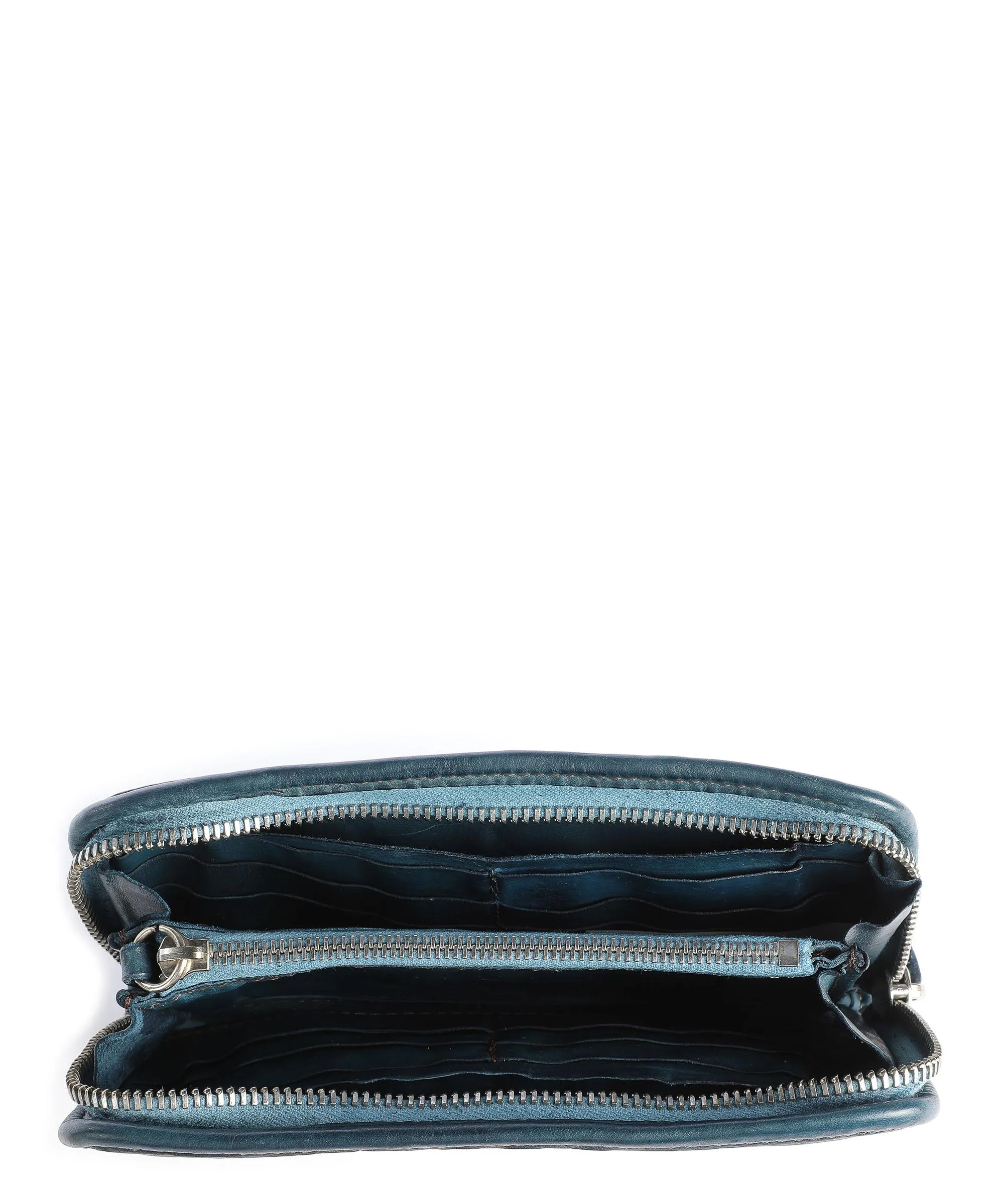  Campomaggi Prestige Portafoglio pelle di vacchetta grana blu  