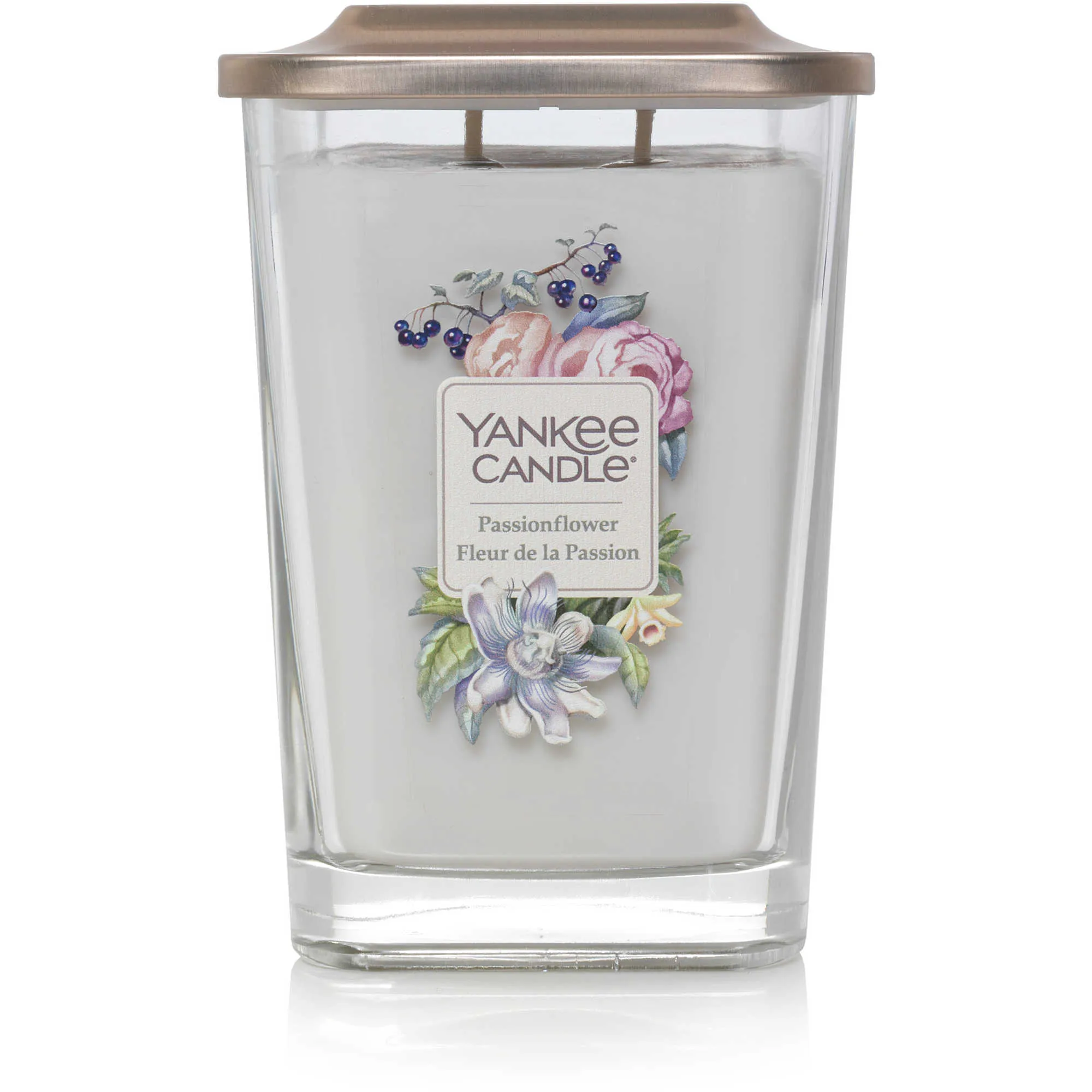 Candela Yankee Candle Quadrata, Grande colore Grigio/Argento