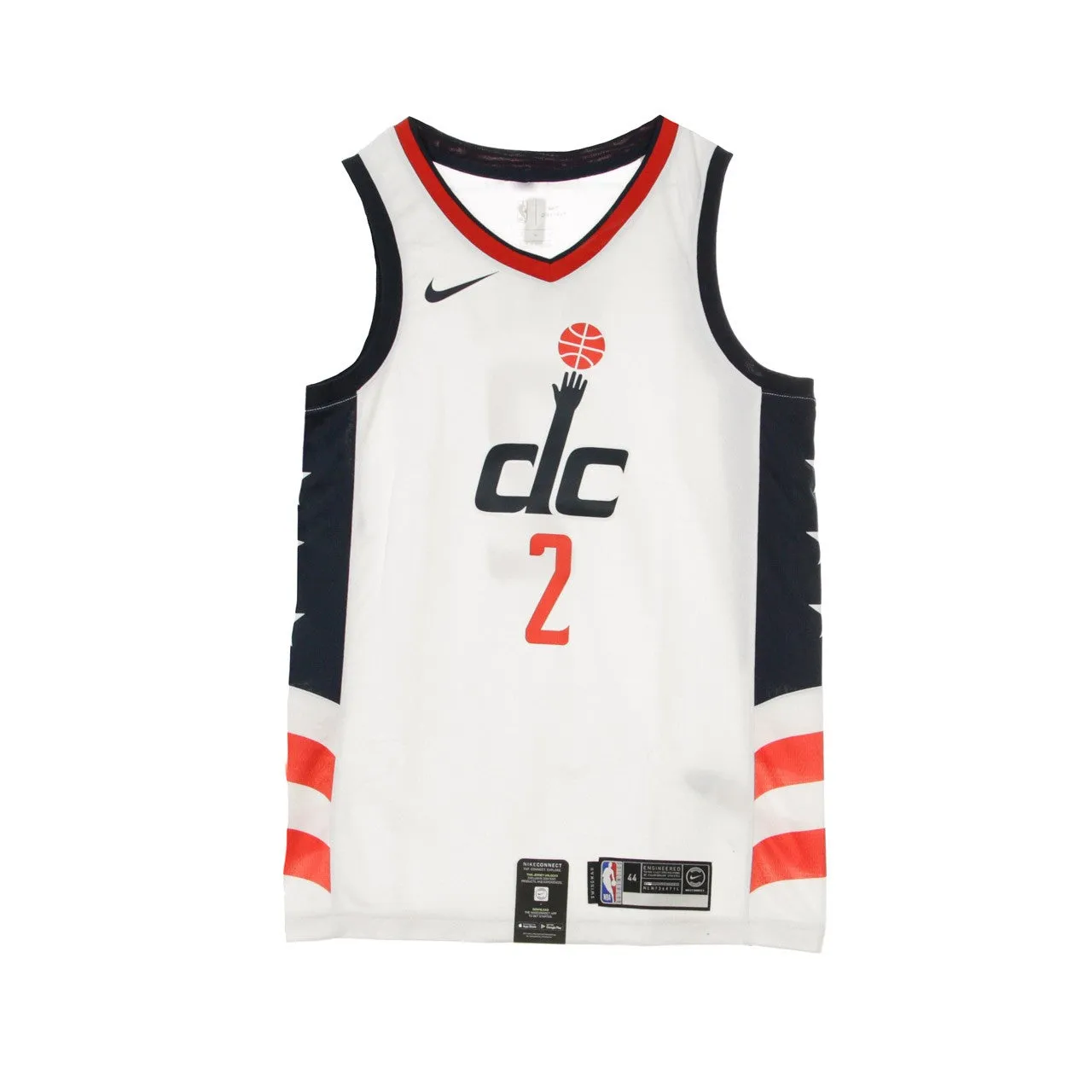 Canotta Basket Uomo Nba Swingman Jersey City Edition No 2 John Wall Waswiz White