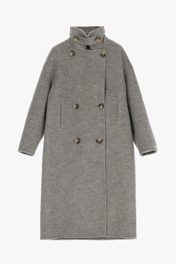 Cappotto lungo con doppio bottone