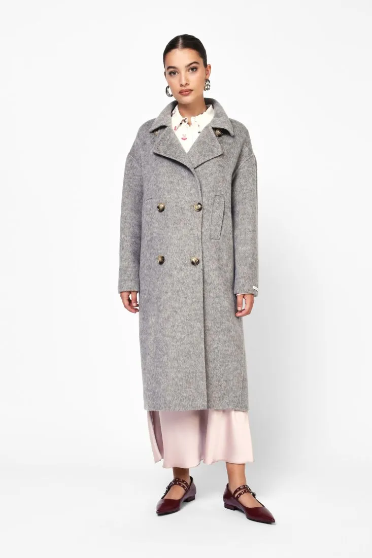 Cappotto lungo con doppio bottone
