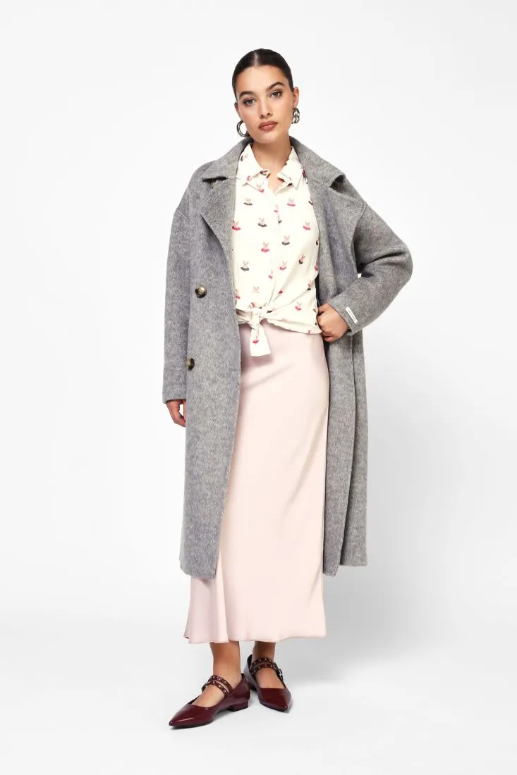 Cappotto lungo con doppio bottone