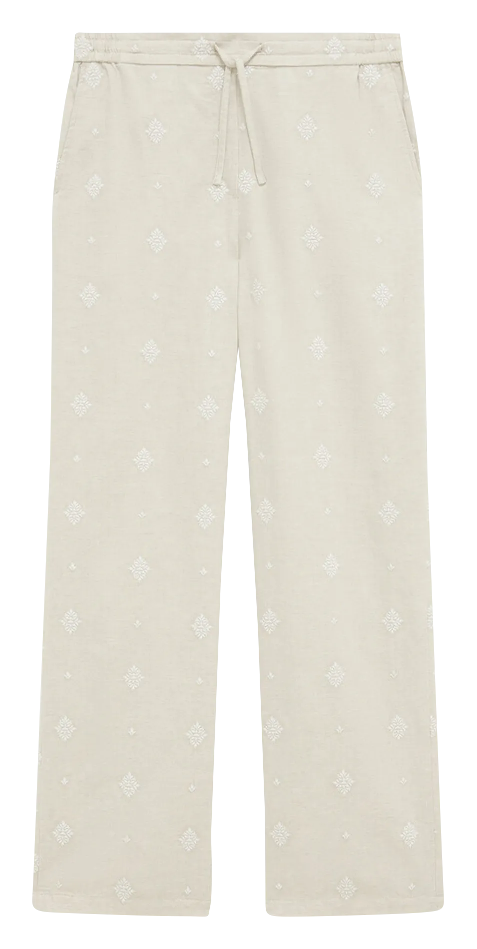  CAROLL   PURE - Pantaloni diritti stampati in misto cotone | Beige