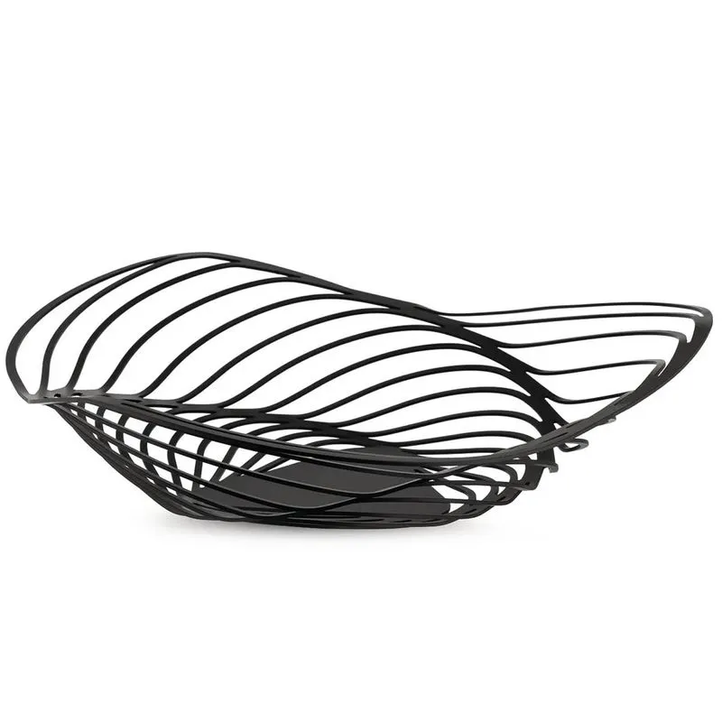 Cestino Trinity nero da 43cm 