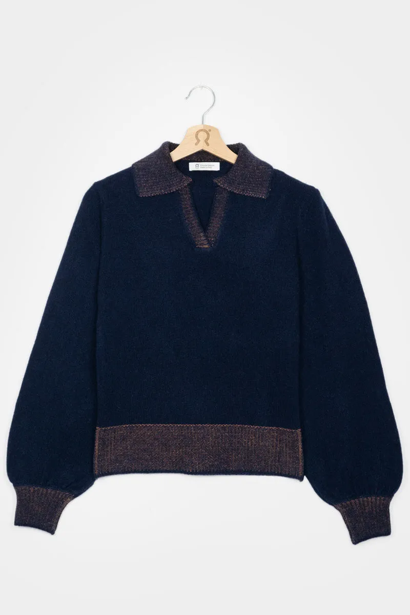  CHIARA Maglia Polo Donna Cashmere Rigenerato  
