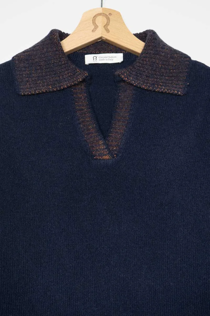  CHIARA Maglia Polo Donna Cashmere Rigenerato  