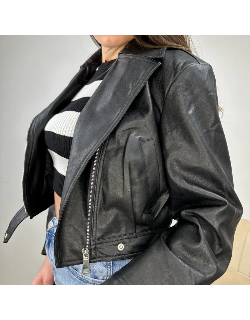 CHIODO ECOPELLE NEW NERO