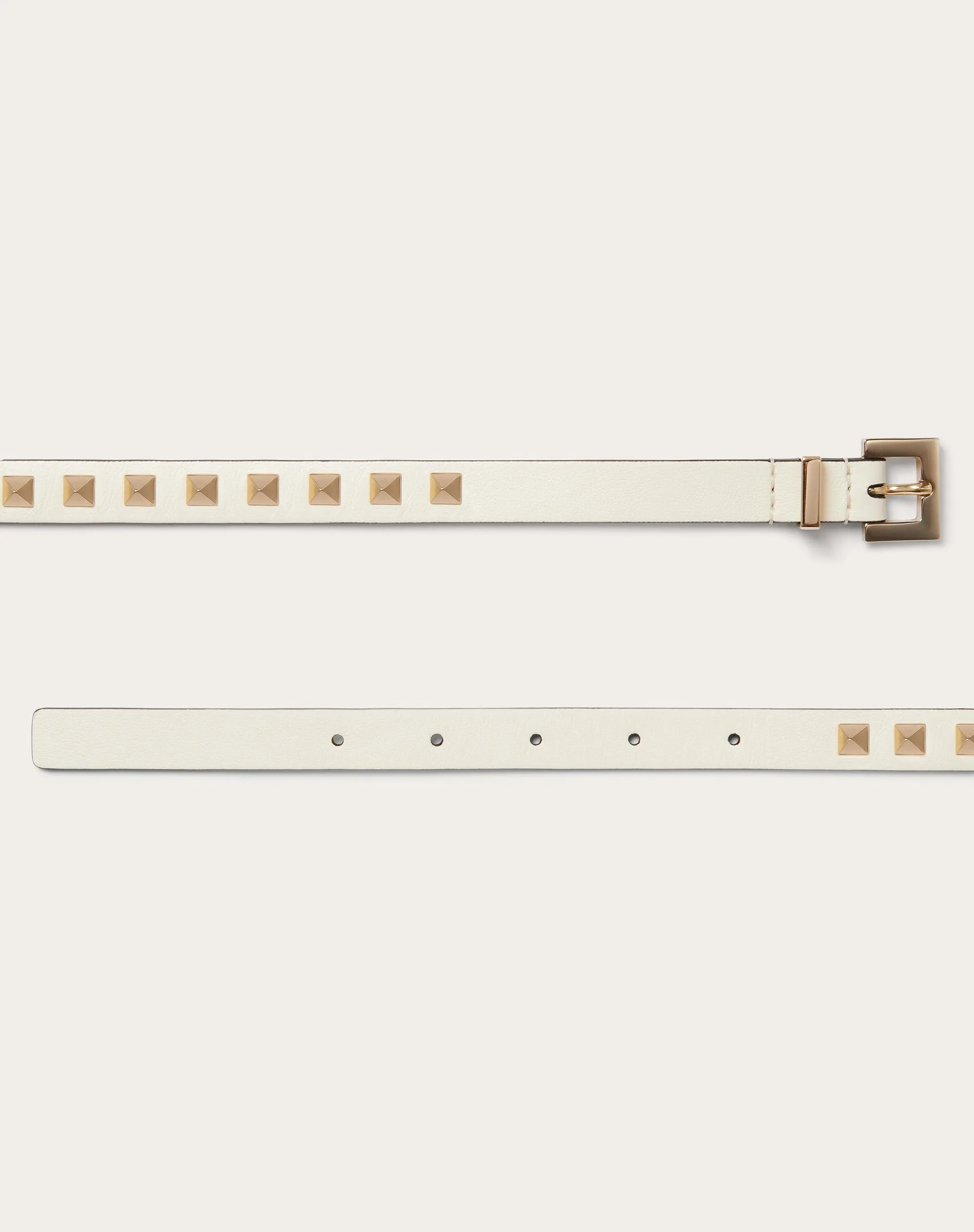CINTURA ROCKSTUD IN VITELLO LUCIDO 15 MM