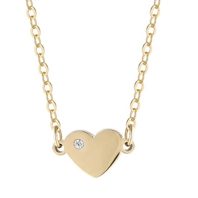 COLLANA BAMBINA IN ACCIAIO CON CUORE
