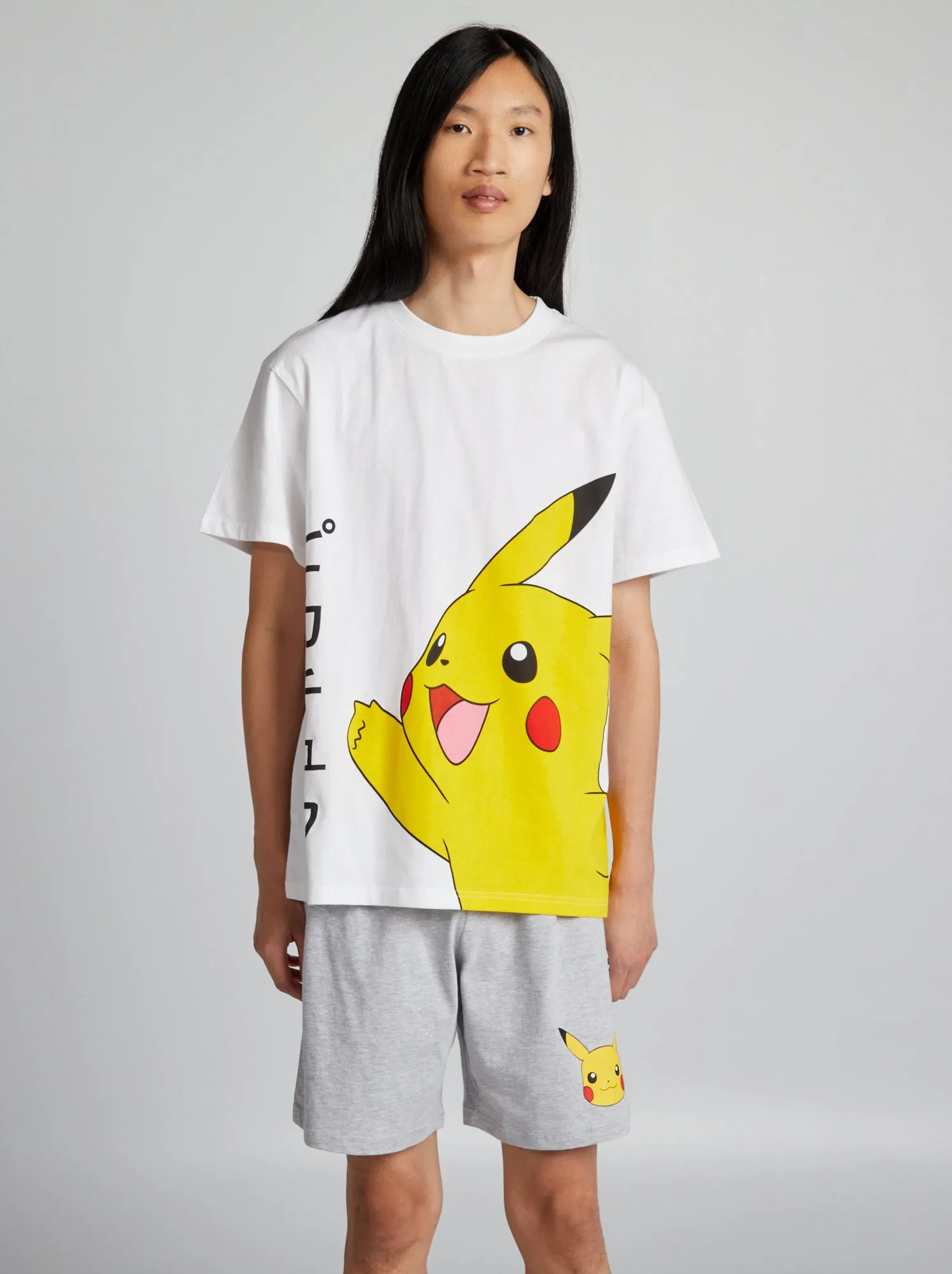 Completo pigiama 'Pikachu' - GRIGIO