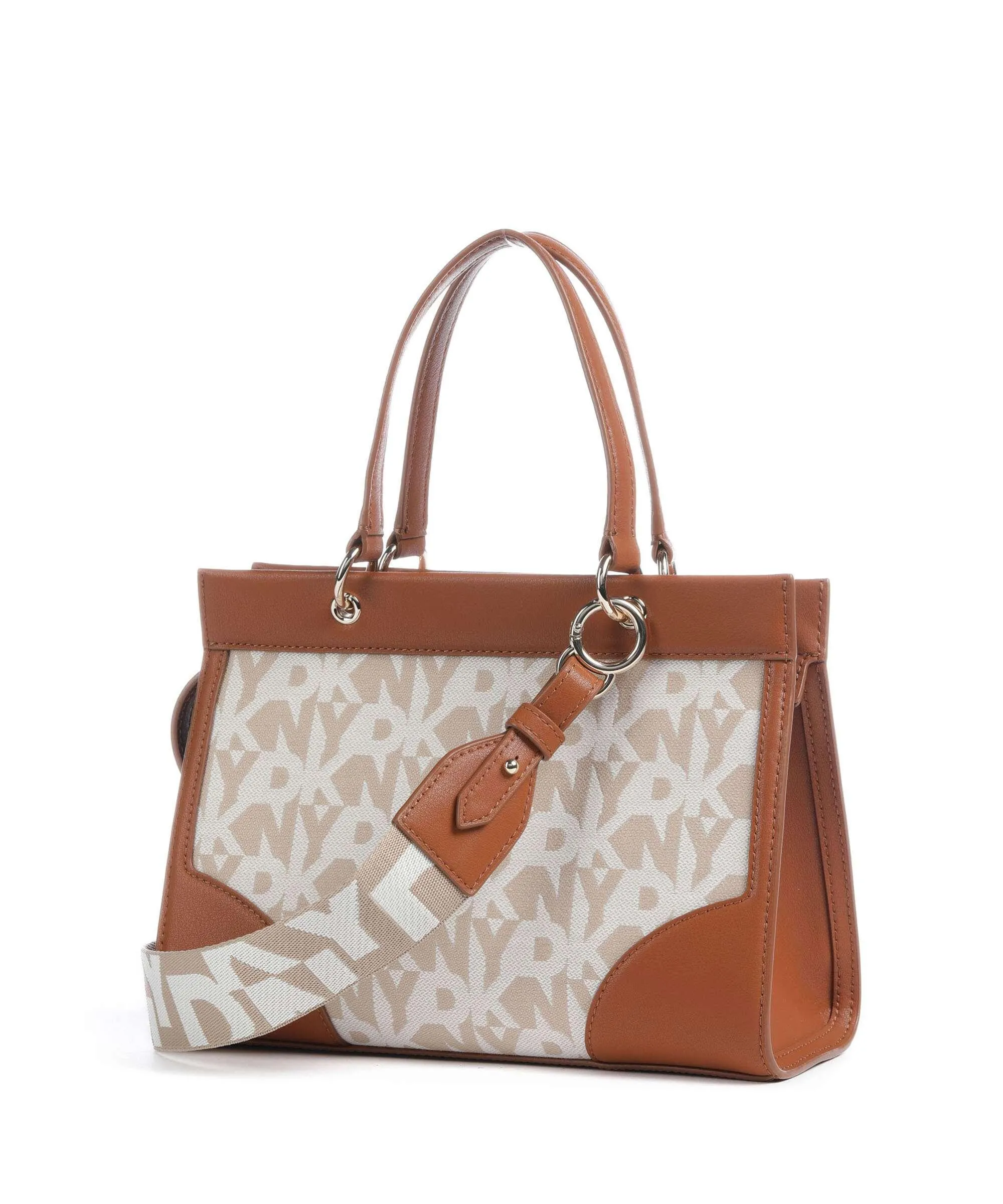  DKNY Gramercy Borsa a mano poliestere marrone/beige  