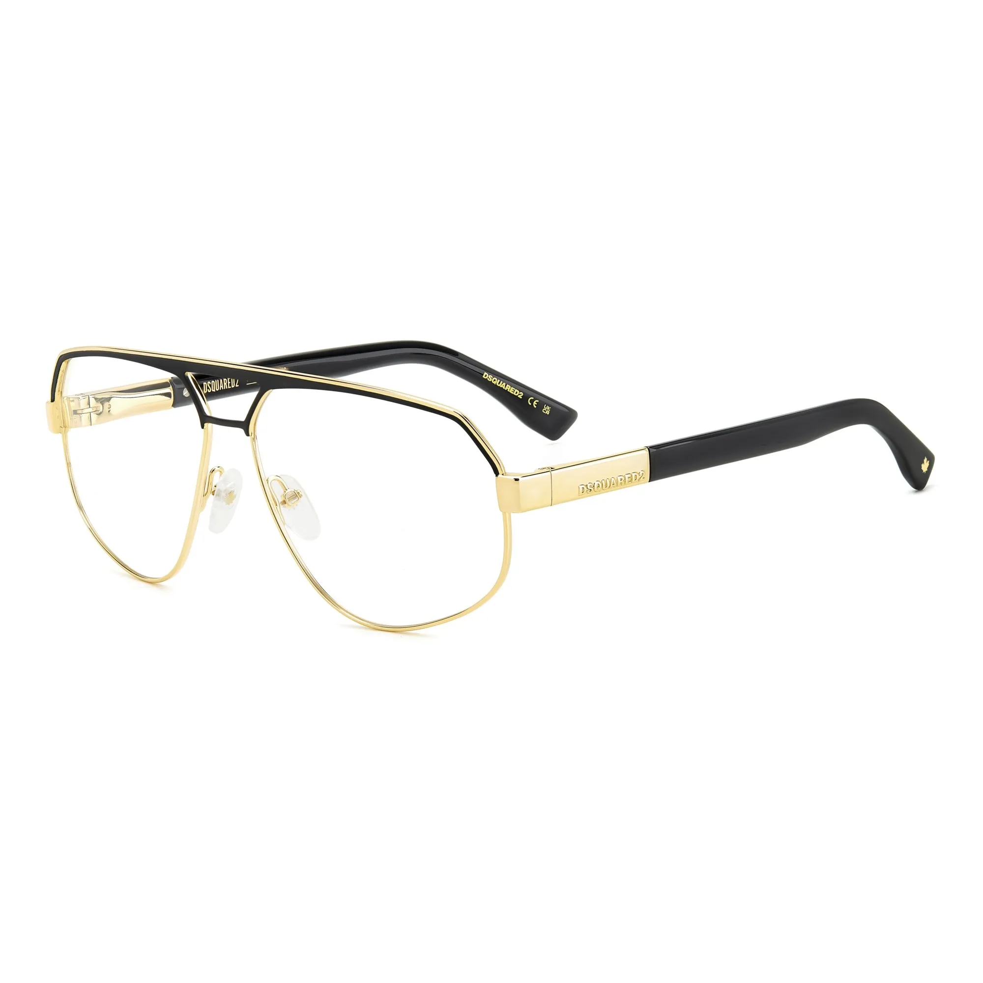   Dsquared2 D2 0121 - RHL Oro Nero_ | Occhiale Da Vista Uomo 